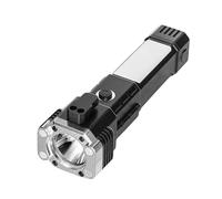 de seguridad multifuncional: cortador de cinturón de seguridad, herramienta para romper vidrios, kit de emergencia de rescate, linterna LED de alto lumen | Dispositivo de escape con energía s