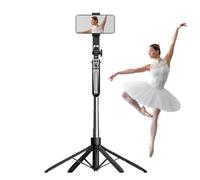 de Selfie, trípode telefónico con luz - Trípode de Selfie de Cuatro Pulgadas de 71 Pulgadas,Soporte de cámara de Viaje Extensible con Accesorios de diseño de Contenido Remoto