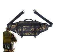 de Senderismo, Organizador con múltiples Compartimentos para Equipo, de Hombro Multiusos | para carretes, señuelos, móvil, Botellas de Senderismo, Ciclismo, Camping y Paseos con el Perro