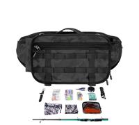 de Senderismo | Portaequipajes Todo | Tackle Bag de, para carretes, señuelos celulares, Botellas de Senderismo, Ciclismo, Camping y Paseos con el Perro, Negro, Unisex, Consulte la