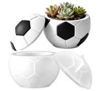 de silicona de fútbol para velas, 3D pequeño para hacer maceteros con tapa, de silicona para candelabro, para hormigón, bricolaje, joyero, decoración de mesa del hogar, manualidades
