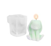 De silicona para la resina - Herramienta para crear antiadherentes de drenaje fácil - Molde de silicona para conejos 3D | Para decoración de mesa, decoración del hogar, chocolate y yeso