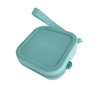 de Silicona para Monedas, Cartera Cuadrada para Cambio, Cremallera Cuadrada para Auriculares, Organizador portátil de cosméticos, Monedero para Llaves, Tarjetas, Verde, Refer to Description