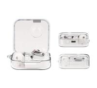 de silicona para Nothing Ear(1), protectora translúcida para de carga de auriculares, antipérdida y a prueba de golpes, fácil de transportar con un mosquetón de bloqueo