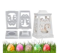 De silicona para resina de Pascua - Para fundición resistente al calor reutilizables | Formas de silicona para candelabros de té de Pascua | Para yeso, cemento, jabón, manualidades, decoración de arte