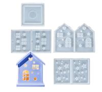 De silicona para resina, reutilizables de fácil desprendimiento para bricolaje, molde de silicona para decoración artesanal de mesa - para cera de yeso, decoración del hogar, arte y manualidades