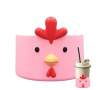 de silicona para taza de café, de silicona para taza de animales, soporte térmico para botella de vidrio, para el hogar, cafetería, oficina, viajes de vacaciones, té, bebidas frías y