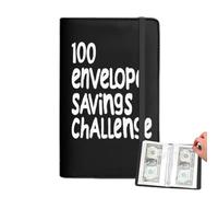 de sobres para carpetas de desafío para ahorrar dinero, 4,33 x 7,01 x 0,79 pulgadas, kit de seguimiento de planificador de presupuesto de 100 días, organizador de gestión de efectivo | Libro d