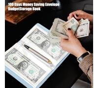 de sobres presupuestarios: libro de trabajo para ahorrar efectivo, cartera de seguimiento de gastos | Bolsillos para carpetas de objetivos de cien días para finanzas de adultos, disciplina dom
