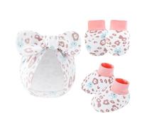 De Sombrero Guantes Guantes Resistentes A Rasguños Chaputeras Algodón Sin Algodón Con Tapones Capó 0-6m Cubierta Pie Para Niños Esenciales Bebés Bebés