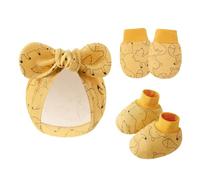 De Sombrero Guantes Guantes Resistentes A Rasguños Chaputeras Algodón Sin Algodón Con Tapones Capó 0-6m Cubierta Pie Para Niños Esenciales Bebés Bebés