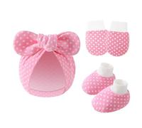 De Sombrero Guantes Guantes Resistentes A Rasguños Chaputeras Algodón Sin Algodón Con Tapones Capó 0-6m Cubierta Pie Para Niños Esenciales Bebés Bebés