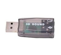 de Sonido Externo USB- de USB Externo 2-In-1 para Stereo Sound