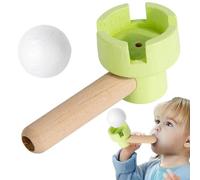 de soplado de bola flotante - Juego de tubos de madera, balas de tubo de soplado de equilibrio, anti-estrés para, juego interactivo, ejercicio pulmonar educativo | de desarrollo