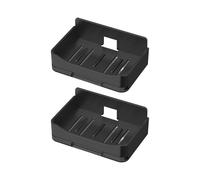 De Soporte para Jabón Montado En La Pared con Agujeros Drenaje Diseño Sin Perforación para Ducha Cocina Baño Soporte Almacenamiento Bandeja Jabón 2 Uds.