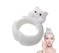 de spa para gatos, lindas de spa de felpa para lavado facial y maquillaje de gatos con diseño animal, cómoda diadema para el cuidado de la piel para niñas y mujeres, ideal para