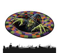 de suelo de Halloween, de terror, alfombra de ilusión óptica | Tapete festivo espeluznante para vacaciones, festivales, hogar, apartamento, sala de estar, sala de juegos, baño, cocina