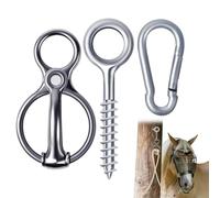 de Sujeción para Caballos Herrajes de Acero Inoxidable con Pernos Oculares