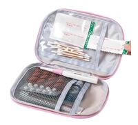 de supervivencia para coche, organizador de medicamentos - de almacenamiento portátil para pastillas, de almacenamiento para pastillas, bonita de almacenamiento con cremallera