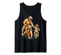 De Tal Padre Tal Hijo Motocross Papá e Hijo Padre Abuelo Camiseta sin Mangas