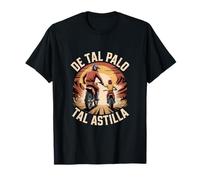 De Tal Palo Tal Astilla Moto Padre e Hijo Motero Camiseta