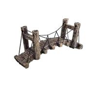 de Tanque de Peces - Puente de suspensión para Acuario, de Resina - Drawbridge - Decoración de Agua Duradera | Paisajismo Submarino con Detalles realistas para la configuración del Acuario