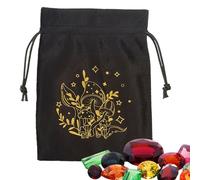 de tarot, Bolsas de tarot con cordón | de almacenamiento de terciopelo para joyas - Tarjetero suave para, multifuncionales para, bolsas de joyería con tarjetas Oracle p, Ztd07-negro,