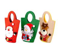de tela, portador de celebración de invierno, recipiente de accesorios de temporada, soporte para palomitas de maíz, juegos de bolsas de material, decoración de festival de cumpleaños de