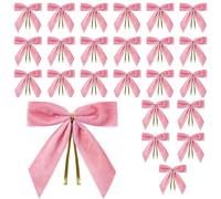 de terciopelo genéricos - 8,89 x 8,89 cm, 24 piezas, cintas de terciopelo vintage, decoración navideña, Wrapping Crafts for Garlands Gift | Parties Candy Bags Front Door Garden Yards