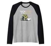 De The Treestand a The Bleachers Sports Hunting Dad Camiseta Manga Raglan