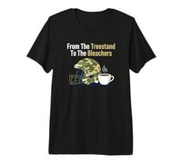 De The Treestand a The Bleachers Sports Hunting Dad Camiseta Premium