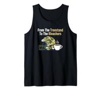 De The Treestand a The Bleachers Sports Hunting Dad Camiseta sin Mangas