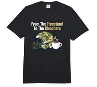 De The Treestand a The Bleachers Sports Hunting Dad Comfort Colors Adult Heavyweight T-Shirt