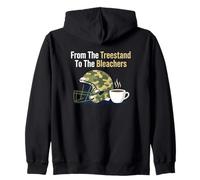 De The Treestand a The Bleachers Sports Hunting Dad Sudadera con Capucha