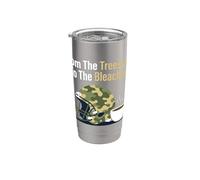 De The Treestand a The Bleachers Sports Hunting Dad Vaso térmico de acero inoxidable de doble pared