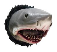 de tiburón de Resina - Escultura de Pared 12x9x9 cm, decoración de Animales Marinos | Arte Interior costero temático para Acuario, hogar, Hotel, apartamento, Dormitorio, Granja, salón, ESP