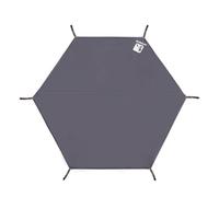 De Tienda Hexagonal - Tela Oxford 210D Impermeable Y Mosca De Lluvia Para Hamaca, Factor De Impermeabilización PU2000 Mm, Varios Tamaños 260 220 Cm, 315 270 Cm, 370 325 Cm, 385 350 Cm, Alfombra