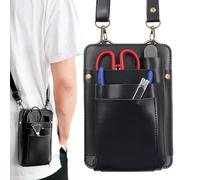 de tijera de piel sintética - 19 x 13,5 cm grande para herramientas de jardín, Tasce para peluqueros | Soporte para tijeras de jardín de floristería, organizador, peluquería, cinturón