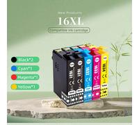 de Tinta de Repuesto T1631 1632 1633 1634 Compatible con Epson WorkForce WF-2010 WF-2510 WF-2520 WF-2530 WF-2540 WF-2630 WF-2650 WF-2660 WF-2750/WF-2760 Impresora 16XL