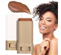 de tinte de piel para mujeres negras, barra de contorno hidratante teñida sólida, diseño giratorio, piel reforzada, corrector de base para mujeres, cobertura ligera, maquillaje natural