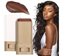 de tinte de piel para mujeres negras, barra de contorno hidratante teñida sólida, diseño giratorio, piel reforzada, corrector de base para mujeres, cobertura ligera, maquillaje natural