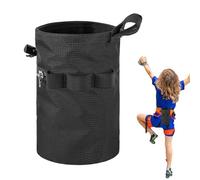 de tiza de escalada - Cinturón de cintura ajustable, bolsillo de almacenamiento con cremallera, material Oxford duradero, accesorios deportivos compactos | Rock Boulder Entrenamiento