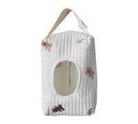 de toallitas húmedas de algodón reutilizable - Dispensador de toallitas de bebé portátil - de viaje para cochecito y de pañales - Soporte lavable para toallitas húmedas de gran