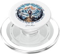 De Todos los Caminos Que Tomas en la Vida Caminando John Muir Cita PopSockets PopGrip para MagSafe