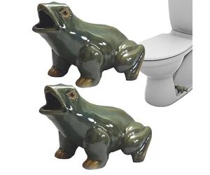 de tornillo para inodoro | tapa con forma de rana, decorativas para perilla inferior de inodoro | para suelo, parte inferior, hogar, apartamento, hotel