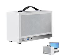 de Torre para PC - Marco Mini ITX, Carcasa de Escritorio Resistente, construcción de Acero | Estuche de Montaje para Estudiantes Oficina en casa Usuarios Individuales Informática Diaria Espacio