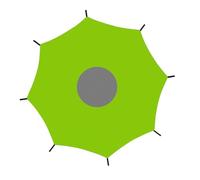 de trampolín - de sombra | impermeable de tela Oxford para pícnics, salto, actividades comunitarias, parques acuáticos y