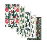 de transferencia de decoración hecho a mano, C | Sábanas navideñas activadas por agua, 20 piezas con diseños de patrones navideños