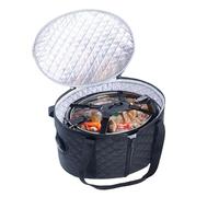 de transporte de cocción lenta - Large Insulated | Cooking Pot Carrier With Lid Buckle - Insulated Bag For Travel, Camping, Outdoor Trips, Picnics, Parties & Convenient Food Transport