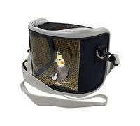 de transporte para el aire libre Lovebirds - Bolso ergonómico plegable con rejilla de ventilación | Recinto de acompañamiento estructurado, ventana de visión, percha, cierre de